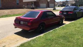 50 Foxbody Mustang with B303 Cam and Open Offroad HPipe [upl. by Alric]