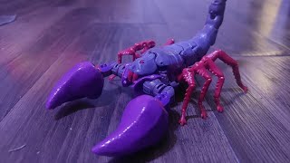 Scorponok Transformers WFC Kingdom Scorponok review en español [upl. by Stein51]