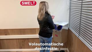 Nieuw De desinfectie automaat van Smelt Machinery [upl. by Annoed]