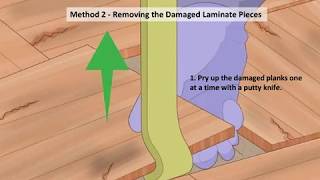 How to Repair Laminate Flooring with Water Damage [upl. by Nylarahs]