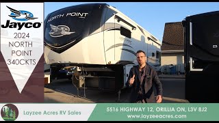 2024 Jayco North Point 340CKTS  Layzee Acres RV Sales [upl. by Aleit]