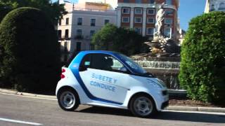 Car2go nuevo servicio de carsharing 100 ecológico en Madrid [upl. by Fleece]