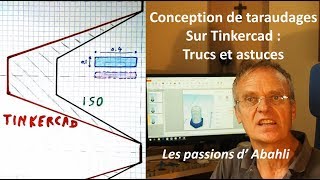 Conception de taraudages Tinkercad trucs et astuces [upl. by Ahcrop908]