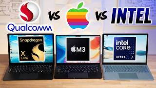 Snapdragon X Elite vs M3 vs Intel  RIP x86 Laptops [upl. by Radferd708]