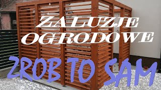 ŻALUZJE OGRODOWE  jak zrobić ZDRADZAM WSZYSTKIE TAJEMNICE Wooden blinds shutters SOLIDNIE [upl. by Bluefield367]