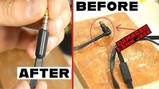 How to Repair 35mm 4 Pole Jack on Flat Cable with Mic [upl. by Morgan]