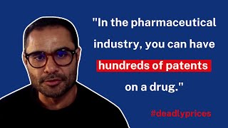 quotIn the pharmaceutical industry you can have hundreds of patents on a drugquot  Tahir Amin [upl. by Ebner]