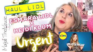 HAUL LIDL ESMARA X HEIDI KLUM ⭐️MODE 50ANS⭐️ [upl. by Sessilu]