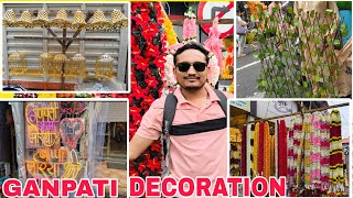 Crawford market 2024Started Only from 35Ganpati Decoration Cheapest MarketGanapati Item [upl. by Enomaj981]