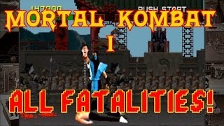 Mortal Kombat 1 Arcade  Todos os Fatalities by ADM Netshot  RetroGaming [upl. by Ailaham]