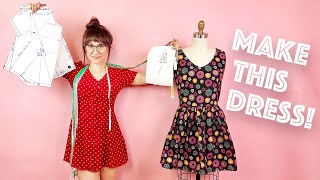 How To Make Your Own Dress and Dress Pattern For Beginners  Sew Anastasia [upl. by Ednutabab897]