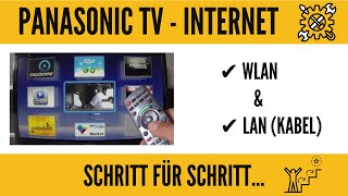 Panasonic TV Internet Einrichtung Wlan fähig machen GANZ EINFACH [upl. by Lennie]