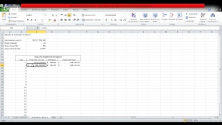 Cómo realizar tablas en Excel para amortización e inversión Módulo 13 [upl. by Garbers]