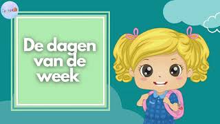 De Dagen van de Week Leren 📅  Educatieve Video voor Kinderen Peuters en Kleuters [upl. by Alisun]