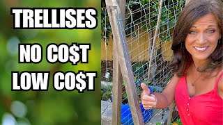 5 Easy Trellises No CostLow Cost [upl. by Torto84]