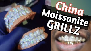 China Moissanite Grillz [upl. by Ainekahs]