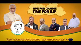 Official Campaign Song  Meghalaya Elections 2018  Time For Change Time For BJP  Lou Majaw [upl. by Novehs]