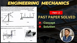 Engineering Mechanics Midterm pastpaper spring 23 Part2 cedengineeringacademy statics [upl. by Aleakam320]