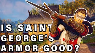 Is the SAINT GEORGE Legendary Armor Set GOOD ► Assassins Creed Valhalla [upl. by Akamaozu527]