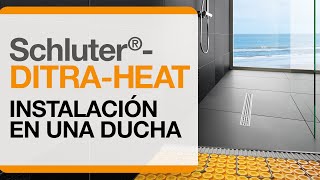 Cómo instalar el sistema eléctrico de calefacción para pisos DITRAHEAT en una ducha [upl. by Naeruat545]