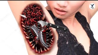 hand infection cleaning asmr animation relaxing sounds video [upl. by Hirai477]