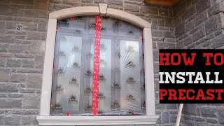 How to install concrete precast around window part 9 [upl. by Buckels]