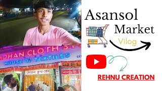 Asansol Near Station Market Vilog Night Time Hindi Language trending asansol viral vilog [upl. by Nebur]