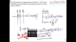 Calcular fuerza de Lorentz [upl. by Airetnuhs]