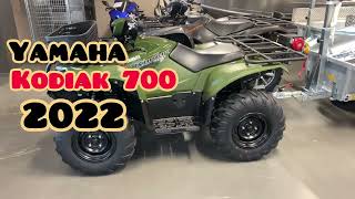 New 2022 yamaha kodiak 700 green 😍 with all accessories😘 [upl. by Lledra]