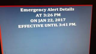 PDS Tornado Warning for Philema Georgia Tornado EAS 44 [upl. by Sanson411]