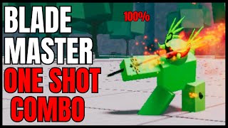 The PERFECT One Shot Blade Master Combo  Strongest Battlegrounds Roblox [upl. by Waylan354]