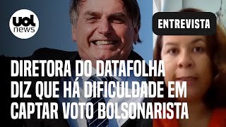 Datafolha Ataques às pesquisas e clima hostil atrapalharam a captar voto bolsonarista diz diretora [upl. by Traggat930]