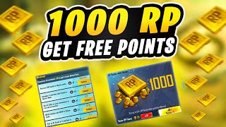 GET UPTO 1000 FREE RP BONUS POINTS IN PUBG MOBILE  FREE RP POINTS FOR ROYAL PASS M6 [upl. by Ardnazxela]