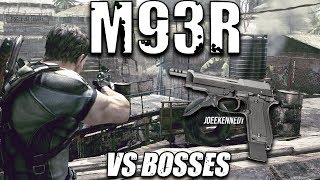 Resident Evil 5 Special Weapons M93R Matilda vs All Bosses [upl. by Jesh]