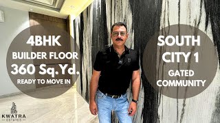 360 Sq Yd Builder Floor in South City 1 Kwatra Estates [upl. by Amzu]