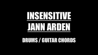 Jann Arden  Insensitive Drums Guitar Chords amp Lyrics [upl. by Ailiec]