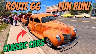 Classic Cars amp Historic Charm Seligmans Route 66 Fun Run [upl. by Goodman52]