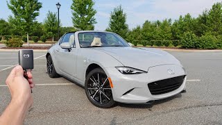 2024 Mazda MX5 Miata RF Grand Touring Start Up Exhaust Walkaround Test Drive and Review [upl. by Griffiths]