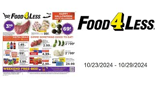 Food 4 Less Weekly Ad US  10232024  10292024 [upl. by Yznyl408]