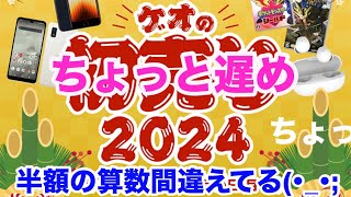 ちょっと遅めのゲオセール2024お正月 [upl. by Ellora]