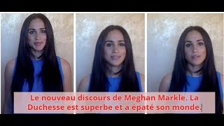 Le nouveau discours de Meghan Markle La Duchesse est superbe et a épaté son monde [upl. by Asilec]