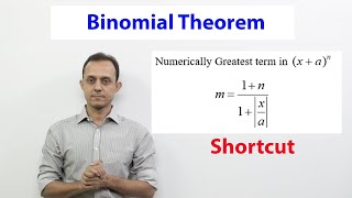 Binomial theorem Numerically Greatest Term Shortcut With example 35x11 when x15 [upl. by Irroc961]