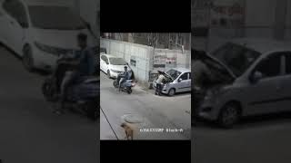 dilshad garden near new seemapuri 2 boytrying to theft car battery [upl. by Awram46]