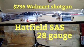 Hatfield SAS 28 gauge semiautomatic shotgun 236 Walmart shotgun unboxing and first look [upl. by Hgeilyak938]