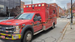 Burlington Fire Responds to an Incident near College St and Pine St on 20241106 [upl. by Yasnil]