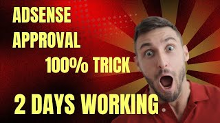 AdSense Approval in 2 Days adsense approval [upl. by Tnomad]