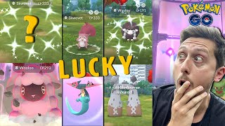 Shiny Skwovet GLITCHED DYNAMAX POKÉMON Early amp Lucky TRADE Dreepy Pokemon GO [upl. by Llenrep]