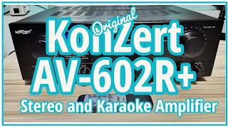 Konzert AV602R Amplifier Unboxing and Sound Testing sa Videoke [upl. by Rather]