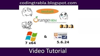 Install OrangeHRM 333 on windows 7 localhost  open source PHP HR management byAO [upl. by Publea356]