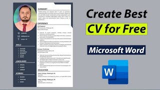 Create Best CV for Free in Microsoft Word  CV Format for job Tutorial in Nepali [upl. by Ordep]